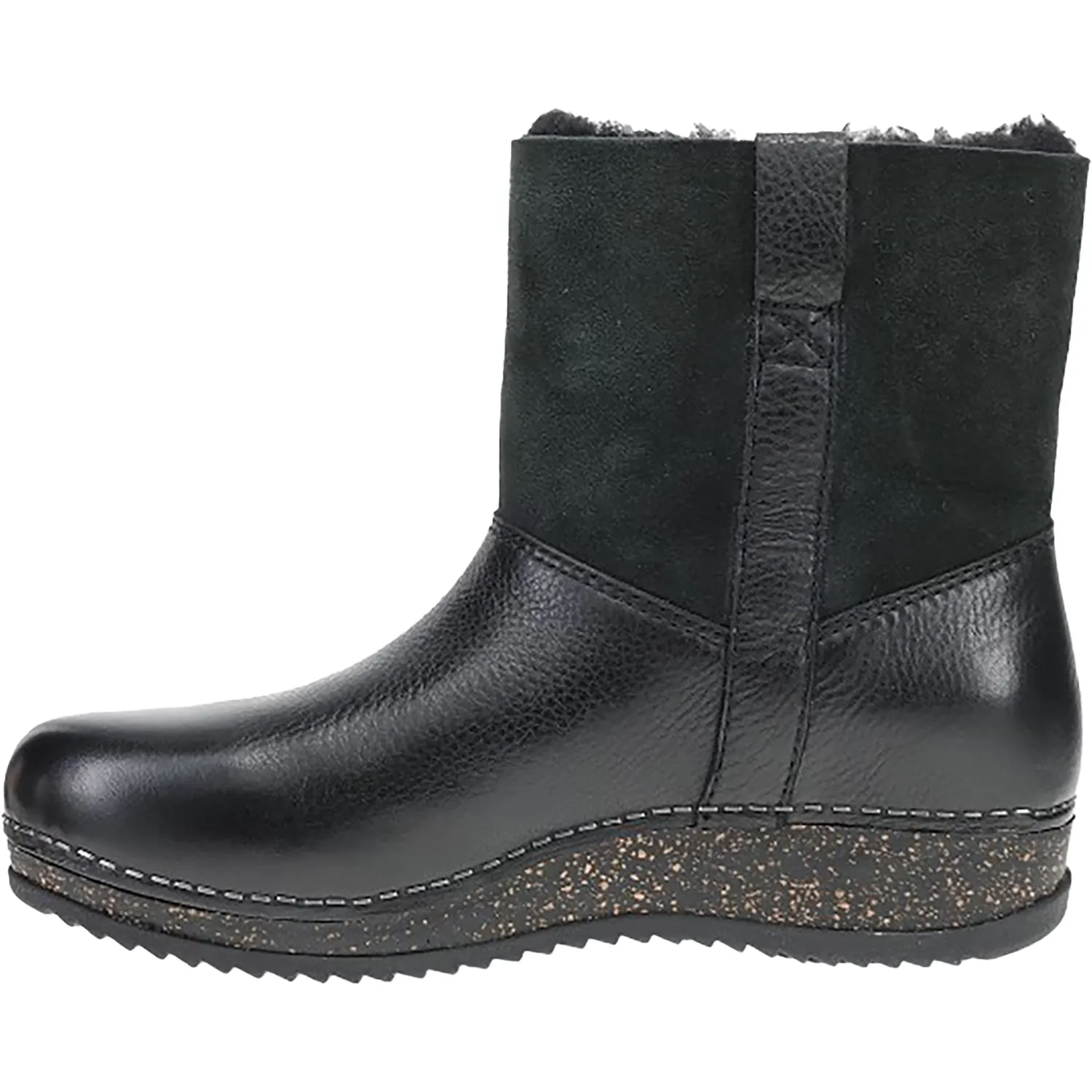 Women's Dansko McKenzie Black Waxy Milled