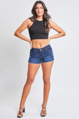 Women's WannaBettaButt Low Rise Frayed Shorts