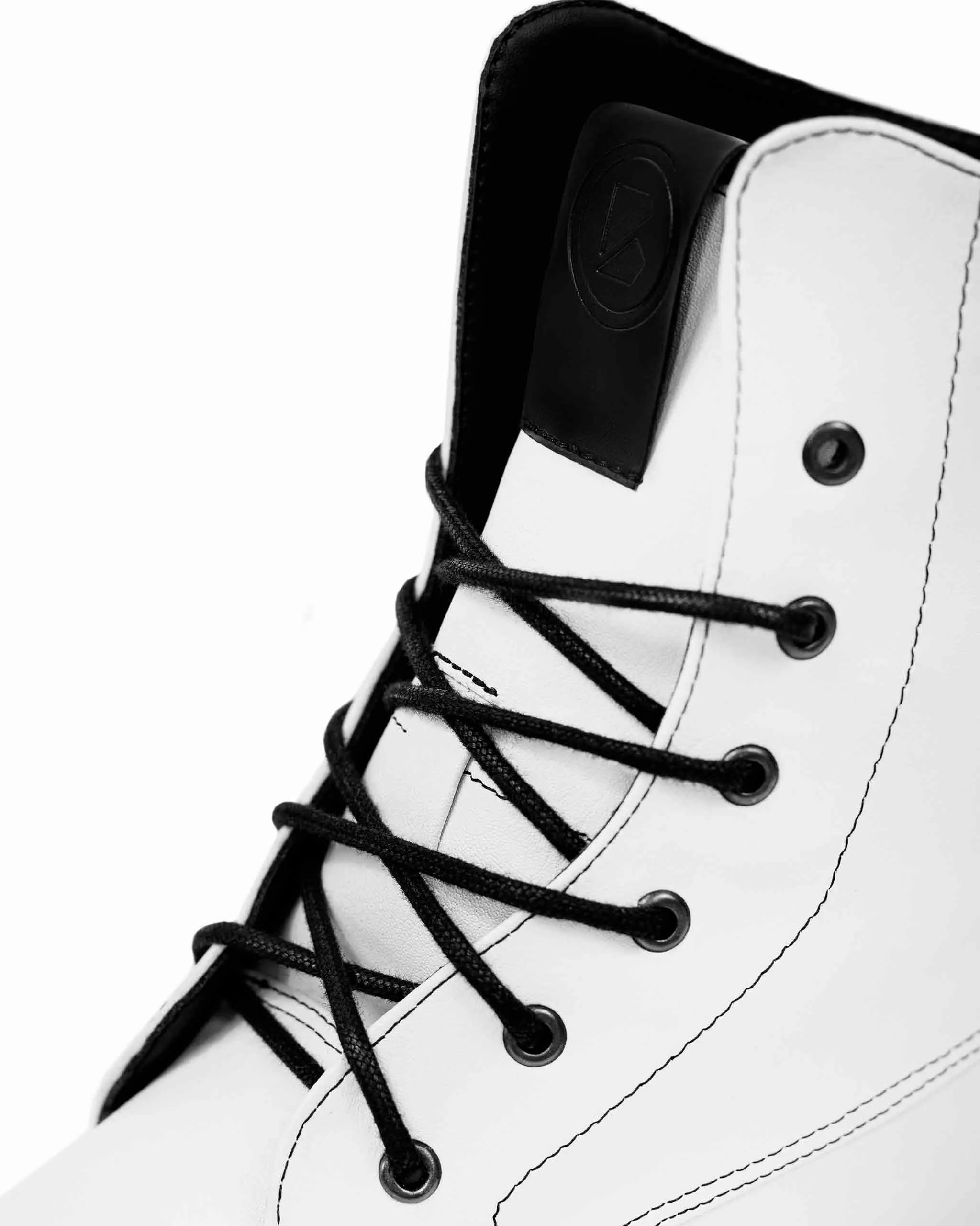 Workers No. 2 Desserto® Cactus Vegan Leather Boots | White
