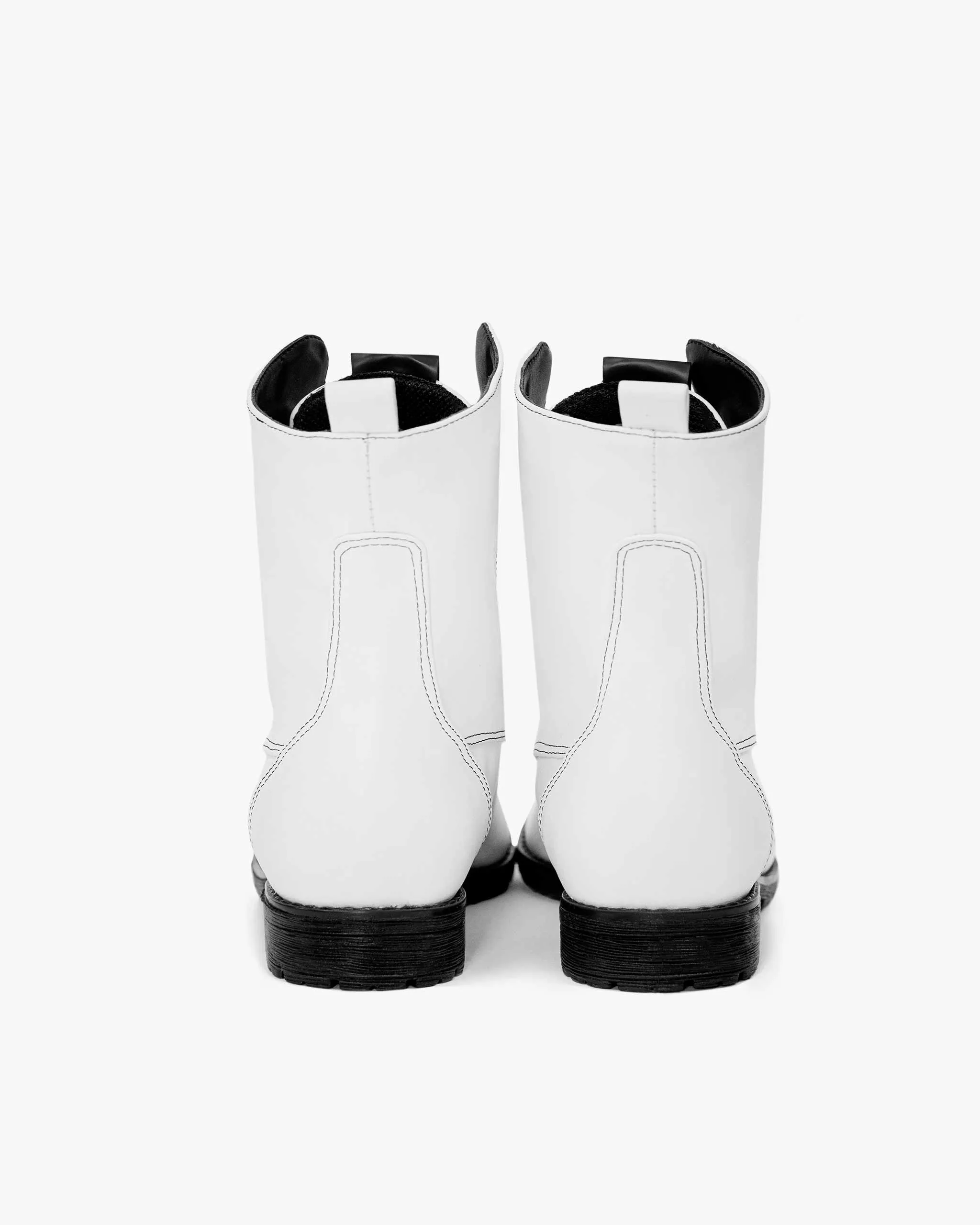 Workers No. 2 Desserto® Cactus Vegan Leather Boots | White