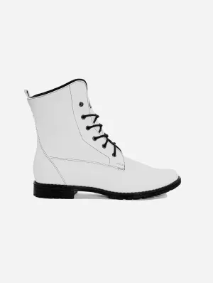Workers No. 2 Desserto® Cactus Vegan Leather Boots | White